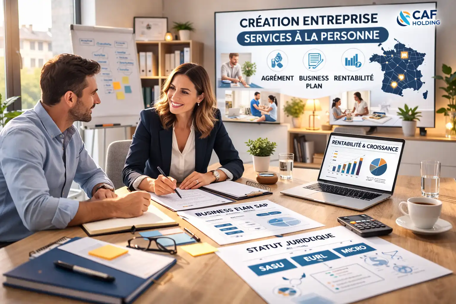 Choix du statut juridique pour une entreprise de services à la personne – micro-entreprise, EURL ou SASU